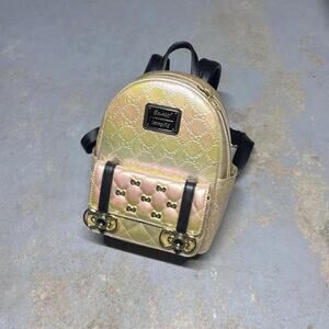 Loungefly x Sanrio Hello Kitty 50th Anniversary Ribbon Mini Backpack Gold